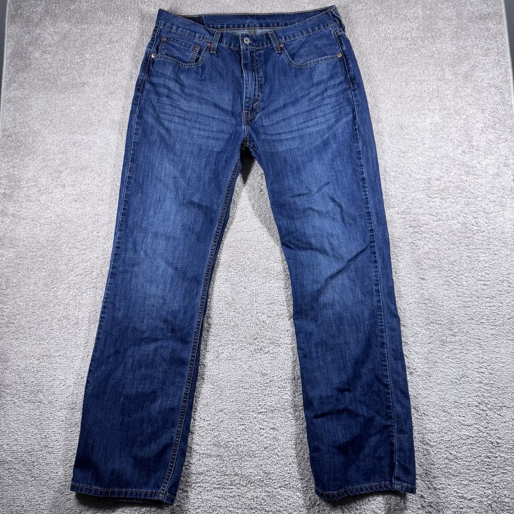 Levi's Jeans Men's 527 Bootcut‎ Size 36 x 34 Medium Wash Blue Denim 5 Pocket